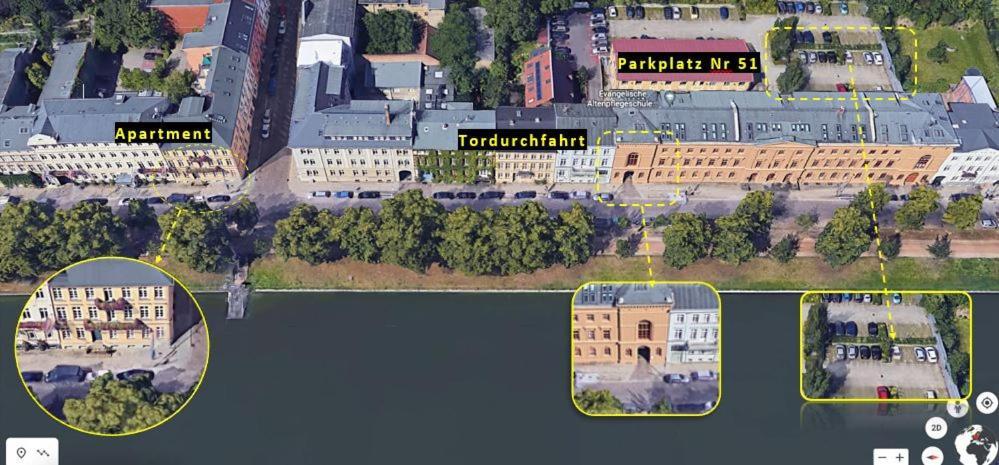 Das Ferienapartment Alexandrine Direkt Am Pfaffenteich Mit Eigenem Parkplatz Schwerin  Kültér fotó